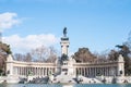 Alfonso XII statue on Retiro Park in Madrid. Royalty Free Stock Photo